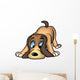 Sniffing Dog - colored cartoon illustration Wall Decal
