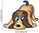 Sniffing Dog - colored cartoon illustration Wall Decal