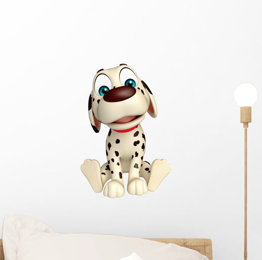 Dog funny cartoon character Wall Decal