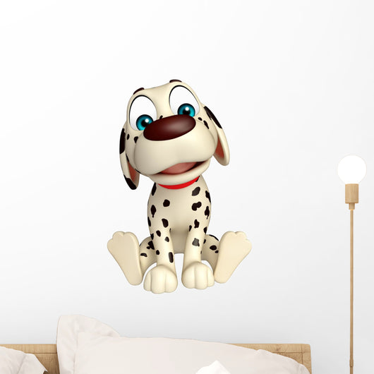 Dog funny cartoon character Wall Decal
