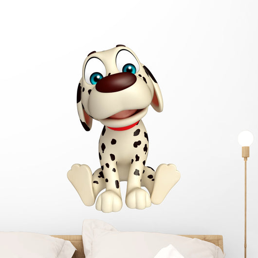 Dog funny cartoon character Wall Decal