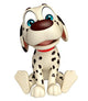 Dog funny cartoon character Wall Decal