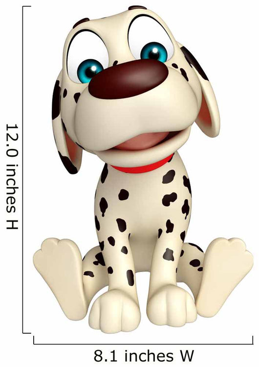 Dog funny cartoon character Wall Decal
