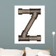Pipe Alphabet Letter Wall Decal Design 9