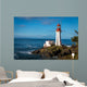 Sheringham Lighthouse on Vancouver Island British Columbia Canada on a beautiful spring morning. Wall Mural