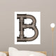 Pipe Alphabet Letter Wall Decal Design 8