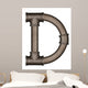 Pipe Alphabet Letter Wall Decal Design 6