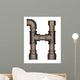 Pipe Alphabet Letter Wall Decal Design 3