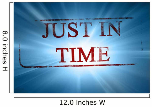 Just in Time Wall Mural