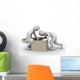 3D People and Cardboard Wall Decal