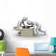 3D People and Cardboard Wall Decal
