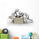 3D People and Cardboard Wall Decal