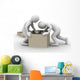 3D People and Cardboard Wall Decal