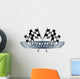Checkered  Flags Motor Wall Decal
