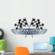 Checkered  Flags Motor Wall Decal