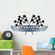 Checkered  Flags Motor Wall Decal