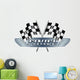Checkered  Flags Motor Wall Decal
