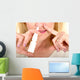 Spraying Nasal Spray in Nose Wall Mural