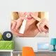 Spraying Nasal Spray in Nose Wall Mural