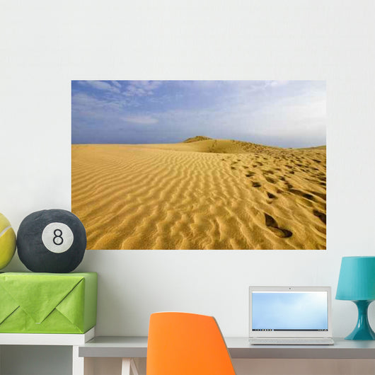 Tracks Sand Wall Decal Design 2