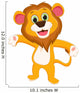 happy lion cartoon Wall Decal