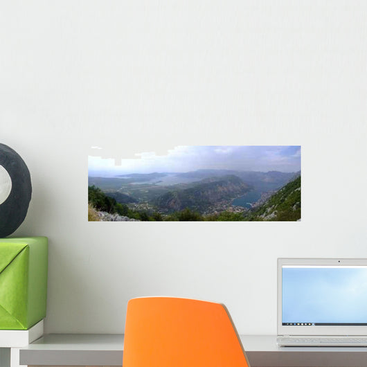 Panorama Boka Kotorska Bay Wall Decal