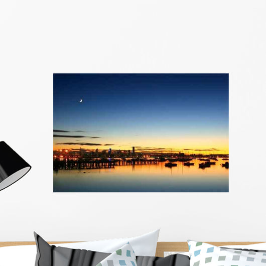 Moon over Melbourne Wall Decal