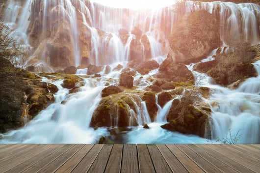 Waterfall in Jiuzhaigou national park, China Wall Mural