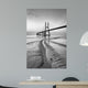 Vasco da Gama bridge at black and white, sunrise Lisbon Wall Mural