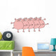 Pig Chorus Line Wall Decal