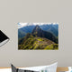 Machu Picchu ruins from above, Wayna Picchu mountain in the background, Peru Wall Mural