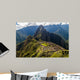 Machu Picchu ruins from above, Wayna Picchu mountain in the background, Peru Wall Mural