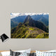 Machu Picchu ruins from above, Wayna Picchu mountain in the background, Peru Wall Mural