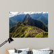 Machu Picchu ruins from above, Wayna Picchu mountain in the background, Peru Wall Mural