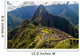 Machu Picchu ruins from above, Wayna Picchu mountain in the background, Peru Wall Mural