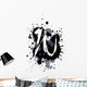 grunge alphabet W Wall Decal