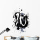 grunge alphabet W Wall Decal