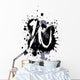 grunge alphabet W Wall Decal