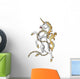 Rearing Heraldic Unicorn Wall Decal