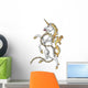 Rearing Heraldic Unicorn Wall Decal