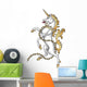 Rearing Heraldic Unicorn Wall Decal