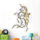 Rearing Heraldic Unicorn Wall Decal