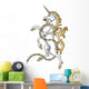 Rearing Heraldic Unicorn Wall Decal