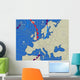 Wetterkarte Europa Wall Decal