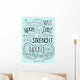 Lettering Bible Trust in the Lord will renew their strength... Wall Mural