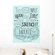 Lettering Bible Trust in the Lord will renew their strength... Wall Mural
