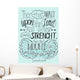 Lettering Bible Trust in the Lord will renew their strength... Wall Mural