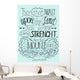 Lettering Bible Trust in the Lord will renew their strength... Wall Mural