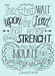 Lettering Bible Trust in the Lord will renew their strength... Wall Mural