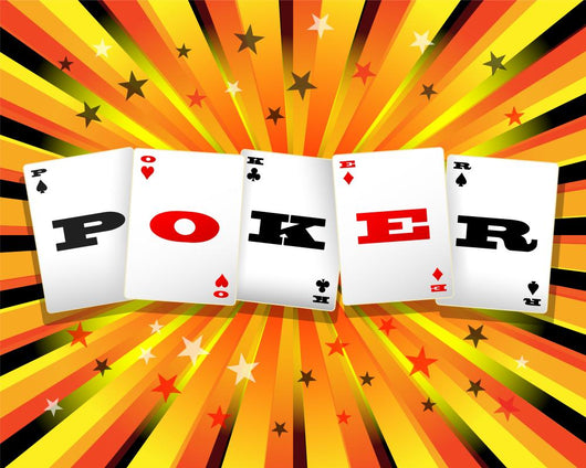 Colorful Poker Background Wall Mural